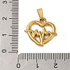 Ion Plating(IP) 304 Stainless Steel Pendants STAS-C103-21B-G-3