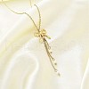 Ion Plating(IP) 304 Stainless Steel Pendant Necklace NJEW-K255-21G-2