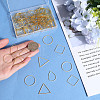 SOFPLATE 120Pcs 4 Styles Brass Linking KK-SP0002-15B-3