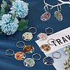 Natural & Synthetic Gemstone Keychain PALLOY-FH00034-4