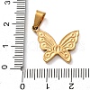201 Stainless Steel Pendants STAS-U053-16A-G-3