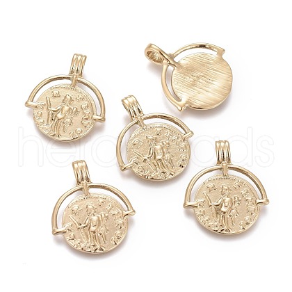 Ion Plating(IP) 304 Stainless Steel Pendants STAS-F256-006G-1