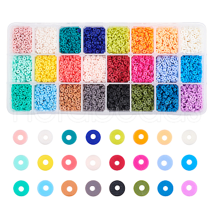 Handmade Polymer Clay Beads CLAY-PH0001-13-4mm-1