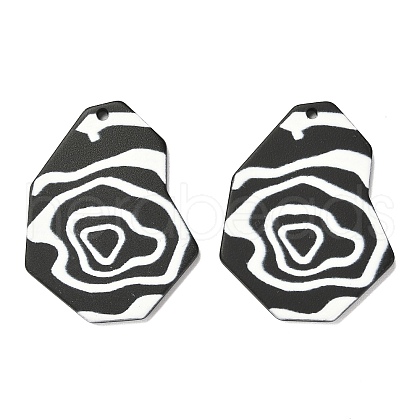 Opaque Acrylic Pendants X-SACR-L003-06-1