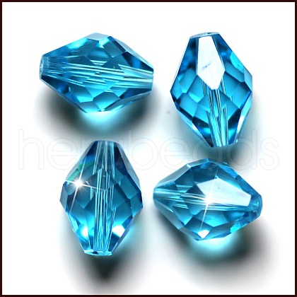 Imitation Austrian Crystal Beads SWAR-F054-9x6mm-10-1