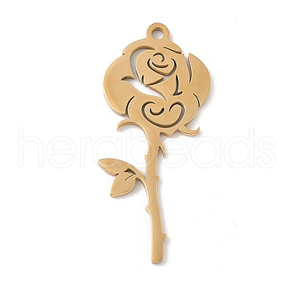 304 Stainless Steel Pendants STAS-V016-07G-1