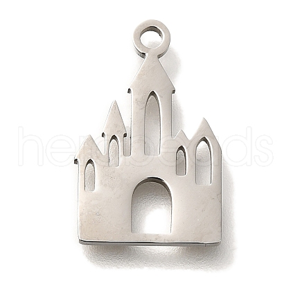 201 Stainless Steel Pendants STAS-R136-11P-1