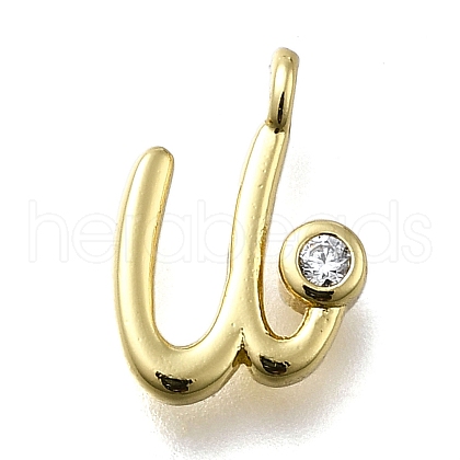 Brass Micro Pave Cubic Zirconia Pendants KK-B132-12G-U-1