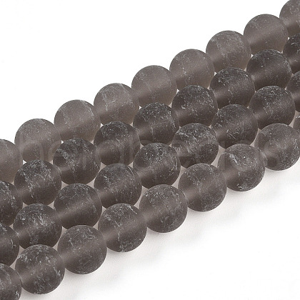 Transparent Glass Beads Strands GLAA-T032-T10mm-MD02-1