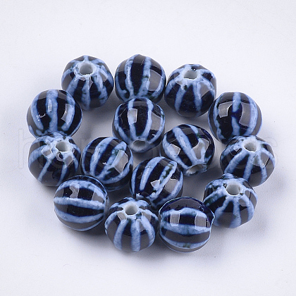 Handmade Porcelain Beads X-PORC-S498-24J-1