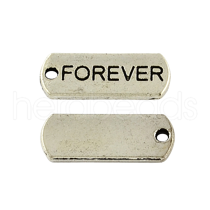 Tibetan Style Alloy Rectangle Pendants TIBEP-Q043-052-RS-1
