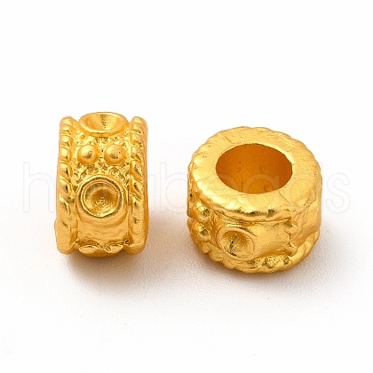 Rack Plating Alloy European Beads PALLOY-A001-59MG-1