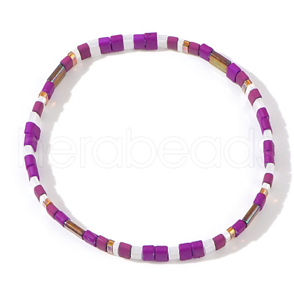 Vintage Ethnic Style Glass Seed Beads Stretch Bracelets for Women EH7956-1-1