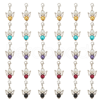 Angel Glass Pendant Decorations PALLOY-HY00018-1