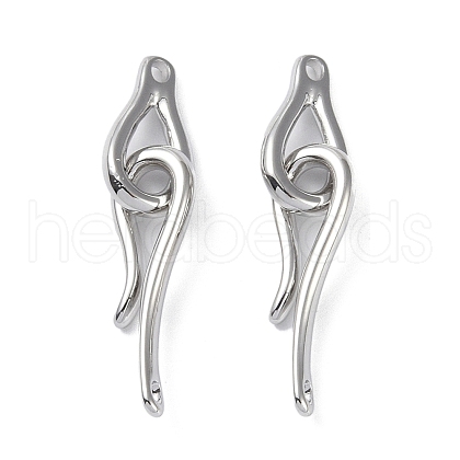 Brass Hook and Eye Clasps X-KK-B087-18P-1