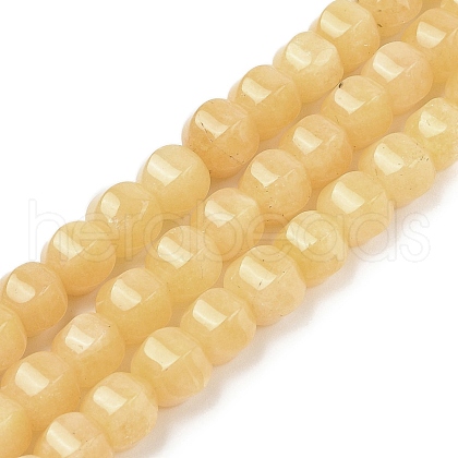 Natural White Jade Beads Strands G-N344-03J-1