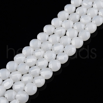 Imitation Jade Glass Beads Strands GLAA-N052-06-B07-1