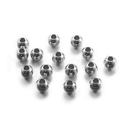 Tarnish Resistant 304 Stainless Steel Beads STAS-G162-01P-5mm-1