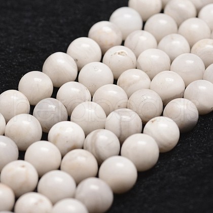 Natural White Crazy Lace Agate Bead Strands G-D840-55-8mm-1