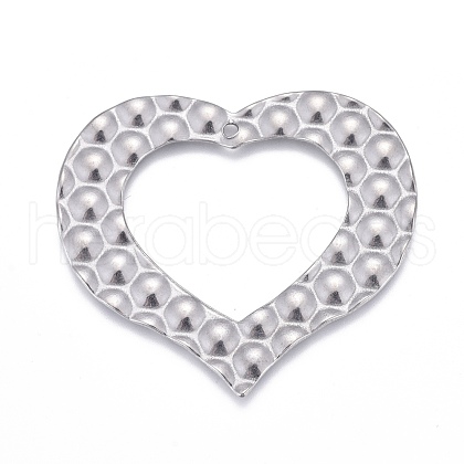 Non-Tarnish 304 Stainless Steel Hollow Pendants STAS-F249-06P-1