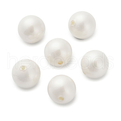 Baking Painted Pearlized Glass Pearl Round Beads HY-Q001-01A-1