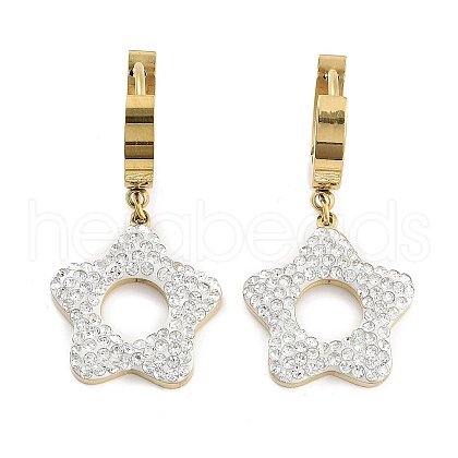 304 Stainless Steel Dangle Earrings EJEW-L283-066G-1