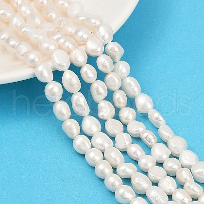 Natural Cultured Freshwater Pearl Beads Strands PEAR-P064-20N-01A-1