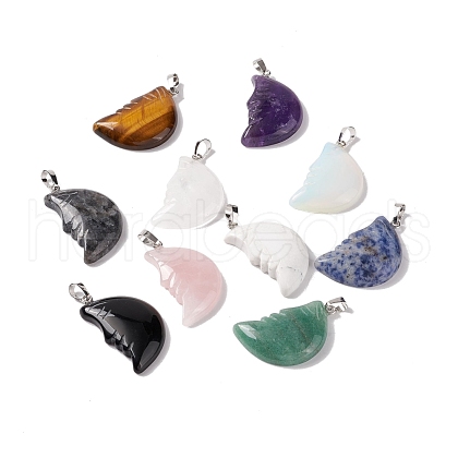 Natural & Synthetic Gemstone Pendants G-D477-03P-1