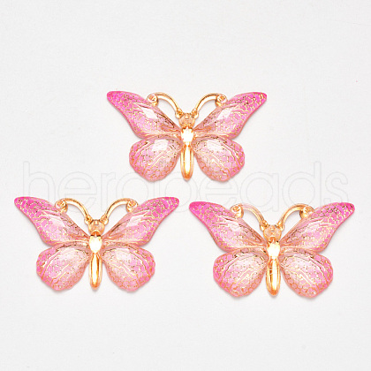 Transparent Acrylic Pendants TACR-R140-08B-1