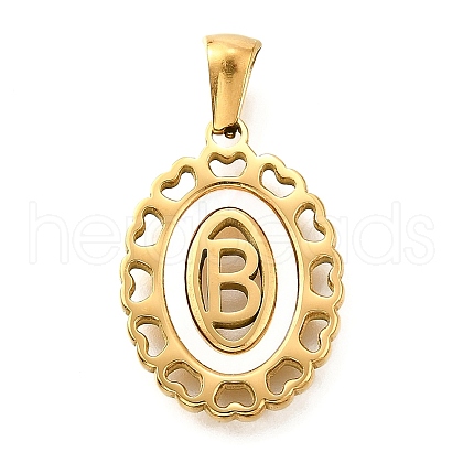 Golden 304 Stainless Steel Pendants STAS-K300-02G-B-1