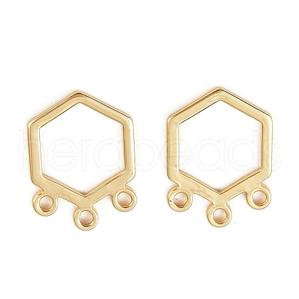 Brass Hexagon Chandelier Component Links KK-B137-05G-1