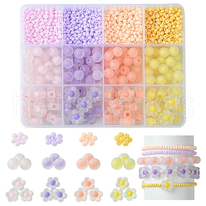 4 Colors 3 Styles DIY Jewelry Beads Kits DIY-FS0006-58-1