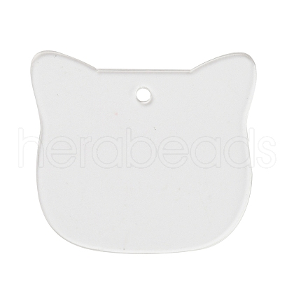 Transparent Acrylic Blank Pendants TACR-Z003-01A-1