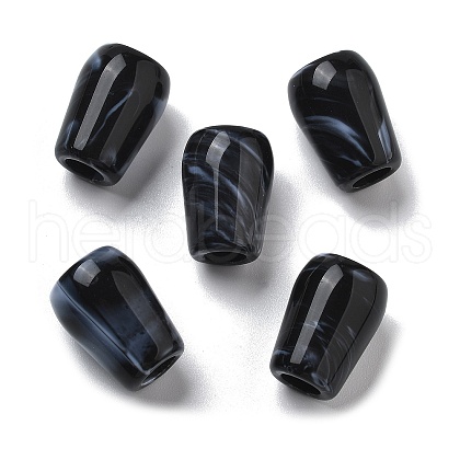 Two Tone Acrylic Beads OACR-S042-03B-1