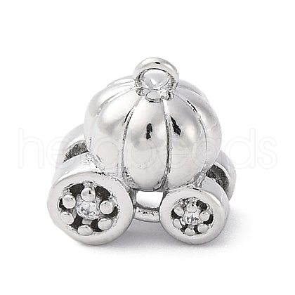 Brass Pave Cubic Zirconia Pendants KK-E793-29P-1