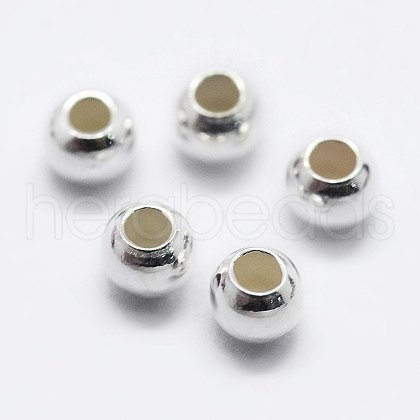 925 Sterling Silver Beads STER-K167-026B-S-1