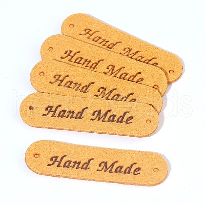 Microfiber Leather Labels DIY-TAC0005-55D-1
