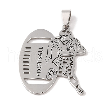 Non-Tarnish 201 Stainless Steel Pendants STAS-A094-05B-P-1