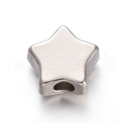 Tarnish Resistant 304 Stainless Steel Beads STAS-O112-05P-1