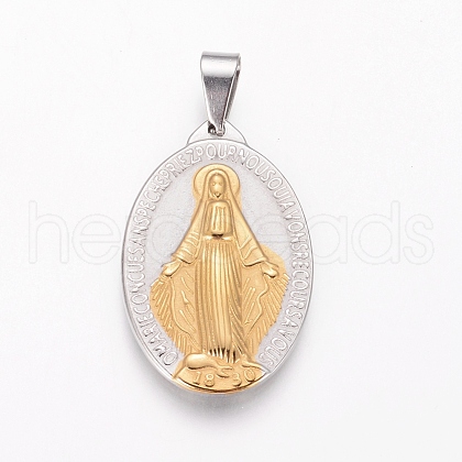PVD Vacuum Plating 304 Stainless Steel Pendants STAS-I121-07-1