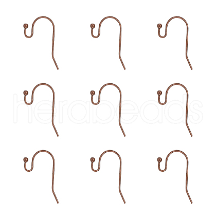 Kissitty Brass Hook Earrings KK-KS0001-08R-NR-1