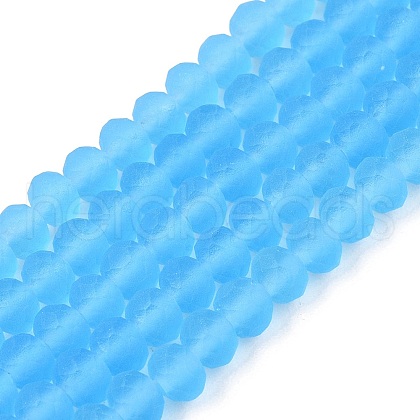 Transparent Glass Beads Strands EGLA-A044-T4mm-MD08-1