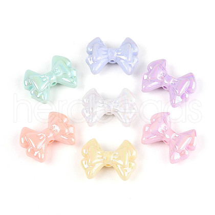 UV Plating Opaque Acrylic Beads OACR-N143-06-1