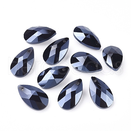 Faceted Glass Pendants X-GLAA-F069-L-B05-1