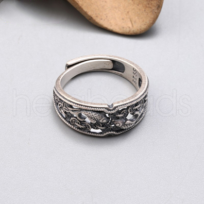 925 Sterling Silver Adjustable Finger Rings FS-WG8D331-04-1