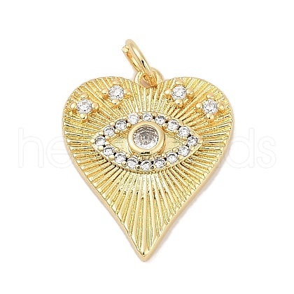 Brass Micro Pave Cubic Zirconia Pendants KK-U058-58B-G-1