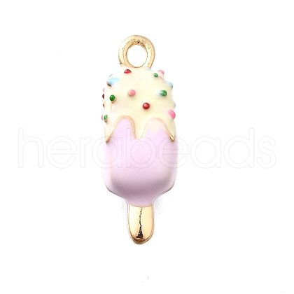 Zinc Alloy Enamel Pendants Real 18K Gold Plated FIND-U029-01G-06-1