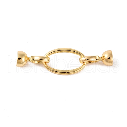 Brass Fold Over Clasps KK-U016-18G-1