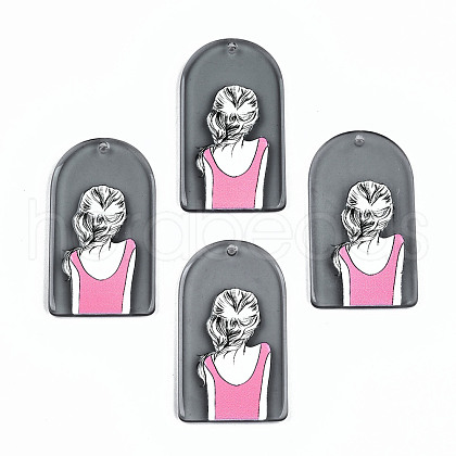 Transparent Acrylic Pendants KY-T022-01-1