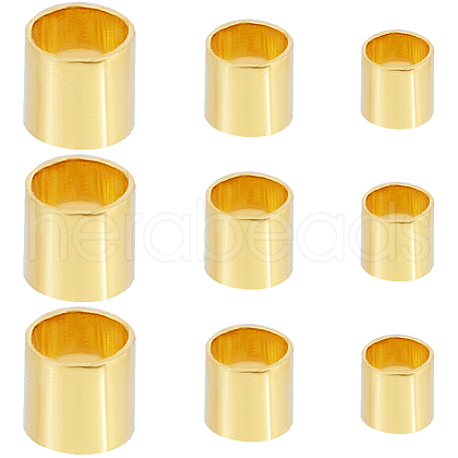 SUNNYCLUE Brass Tube Crimp Beads KK-SC0005-41-1